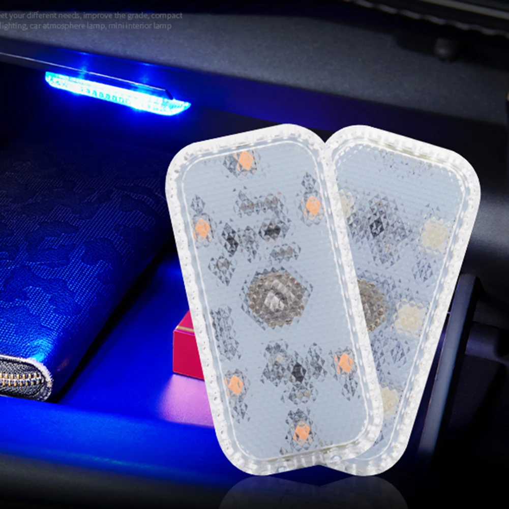 

2 шт., Автомобильные светодиодные лампы для чтения с USB-зарядкой