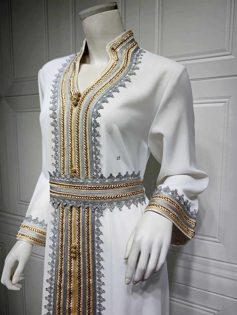 Ramadan Kaftan Dubai Abaya Turkey Muslim Women Hijab Dress Islam Caftan Marocain Evening Gown Eid Mubarak Robe Femme Abayas
