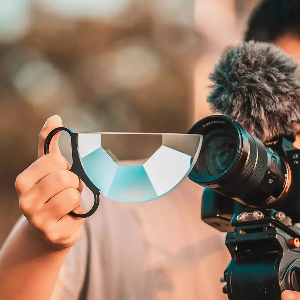 

2022New 150MM 80MM Hand Held Camera Accessories Lens Filter Photography Prism Film Nd UV Prism for Nikon Semicircle Kaleidoscope