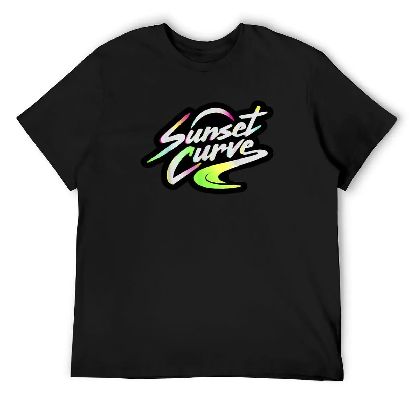 Футболка Sunset Curve мешковатые рубашки винтажная одежда новое издание футболка для
