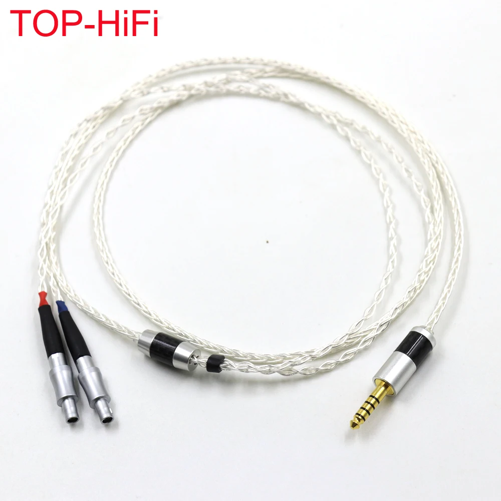 Hi-Fi 3 5/2 5/4 4 мм сбалансированный серебристый кабель OCC для наушников HD800 HD800S HD820