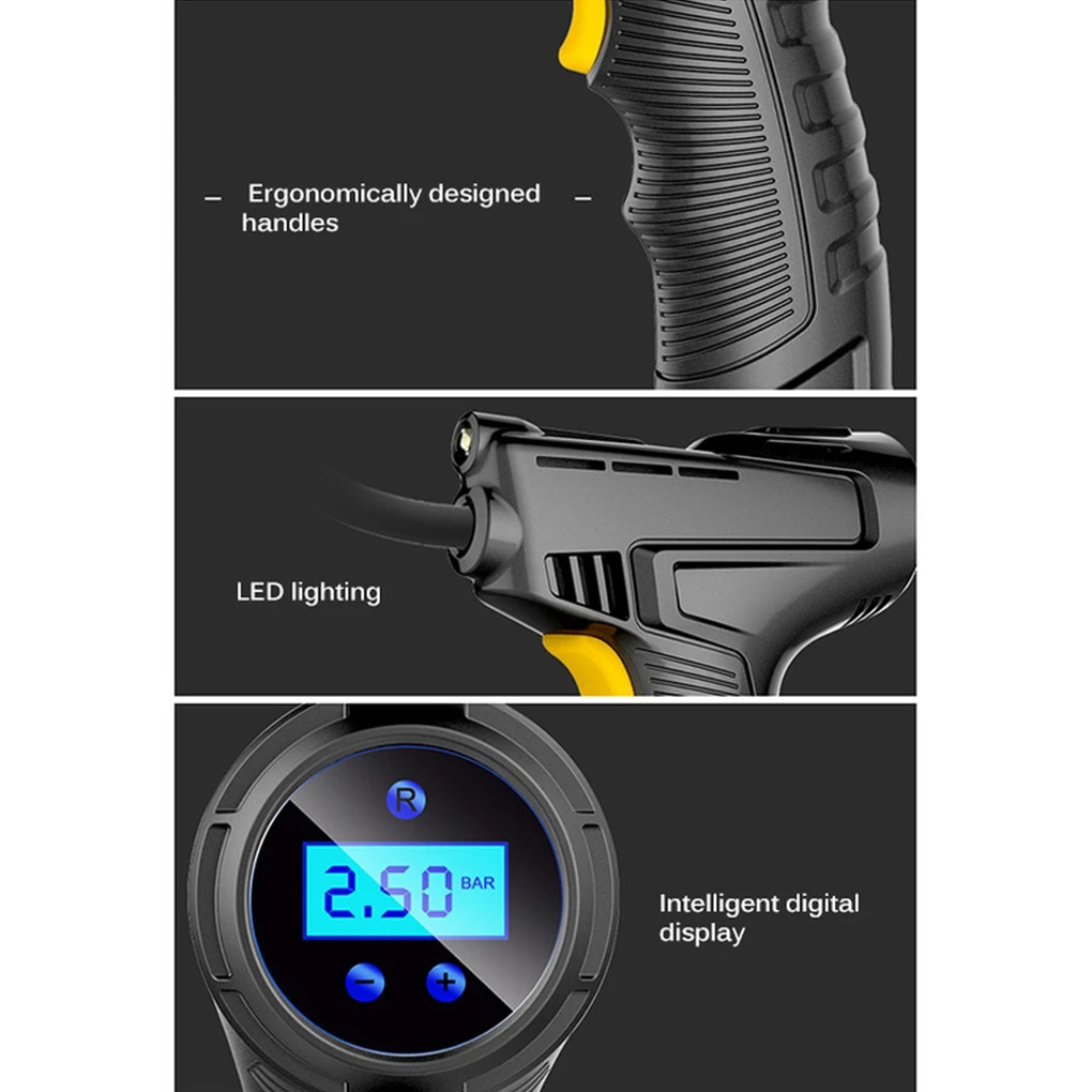 

Rechargeable Car Air Compressors Inflatable Pump Wear-resistant Inflator
