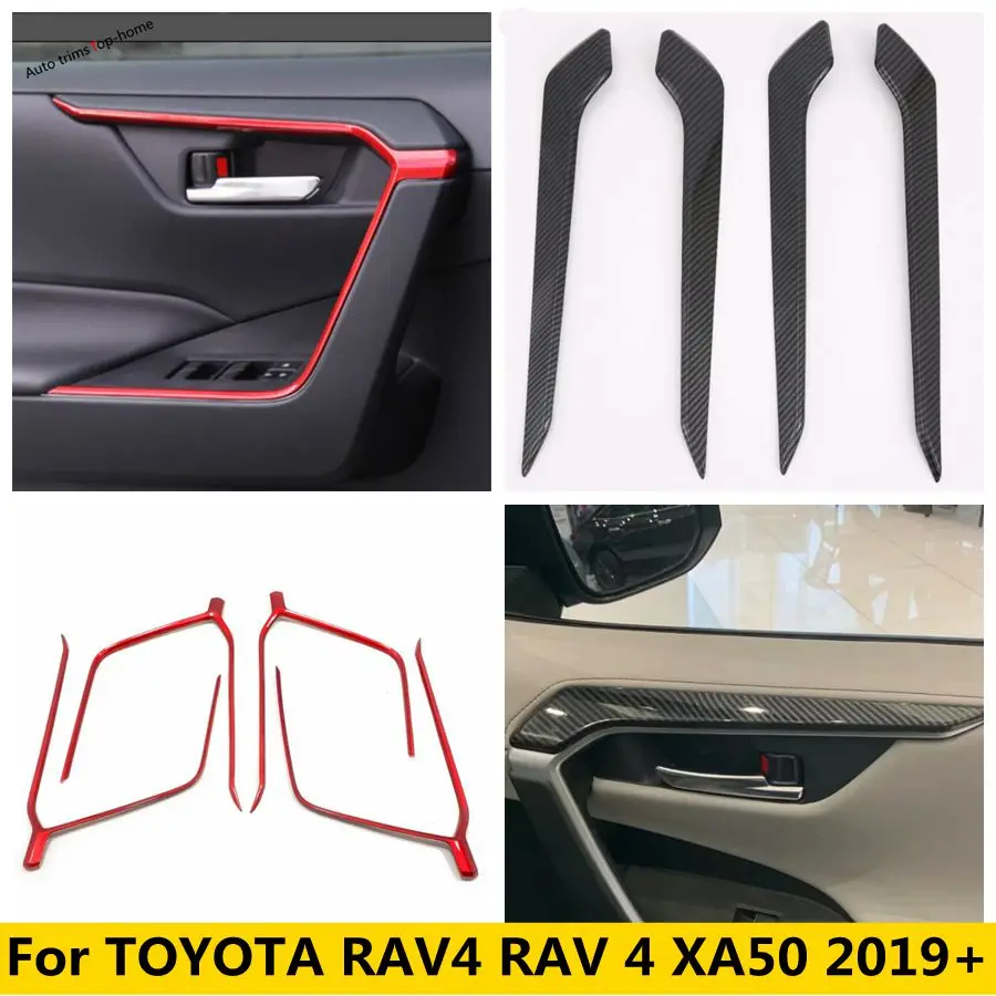 

ABS Armrest Window Lift Door Bowl Strip Decorative Cover Trim Fit For TOYOTA RAV4 RAV 4 XA50 2019 - 2023 Interior Accessories