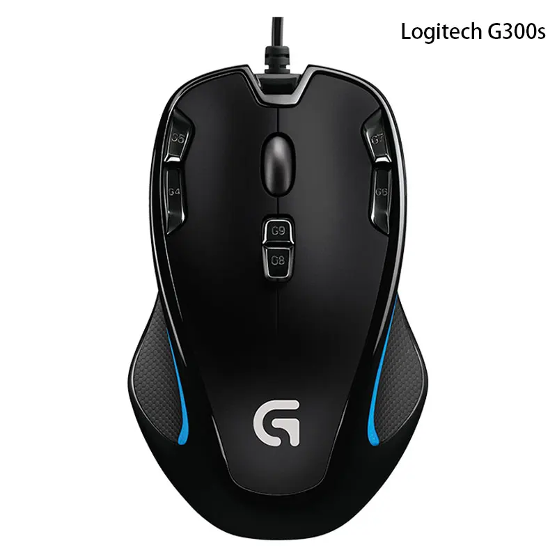 

Оптическая игровая мышь Logitech G300s /G402/G502 для обеих рук, проводная USB-мышь с 9 программируемыми кнопками, универсальная Мышь для игр и офиса