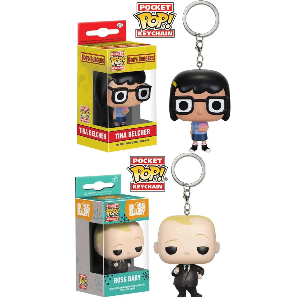 Брелок Funko Pop Bob's Bugers Tina Belcher Pocket Boss Детские брелоки виниловые фигурки игрушки