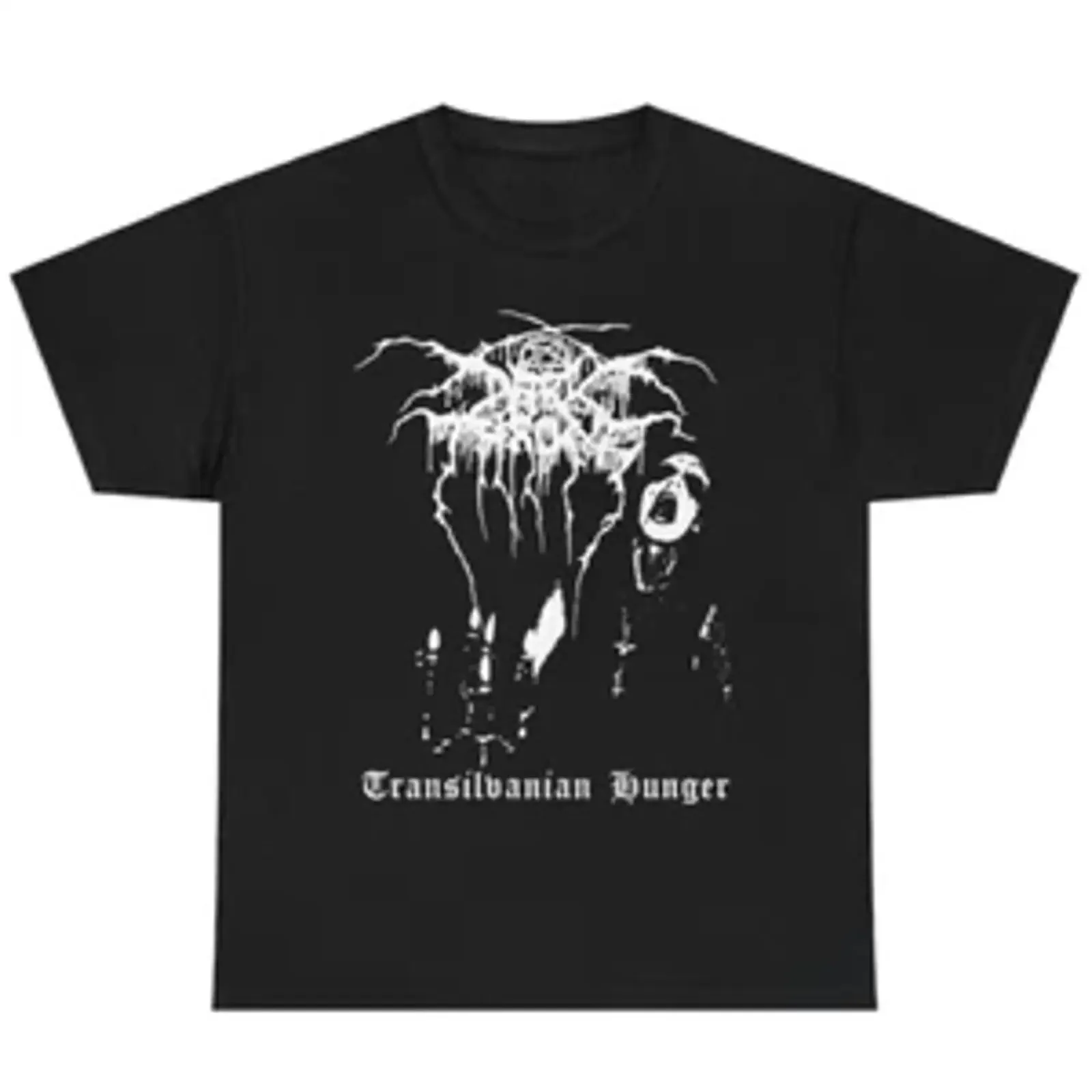 Фото Футболка Darkthrone Transilvanian Hunger Bathory Emperor Gorgoroth, унисекс, винтажная, с эффектом потертости, дышащая, дизайнерская, эластичная. №1