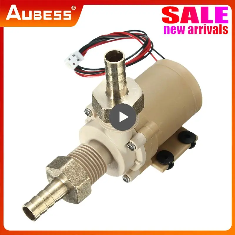 

New Hombrew Pump DC 12V Solar Hot Water Heater Circulation Pump 8L / min Low Noise Discharge Food Grade Plastic Cooling Pump