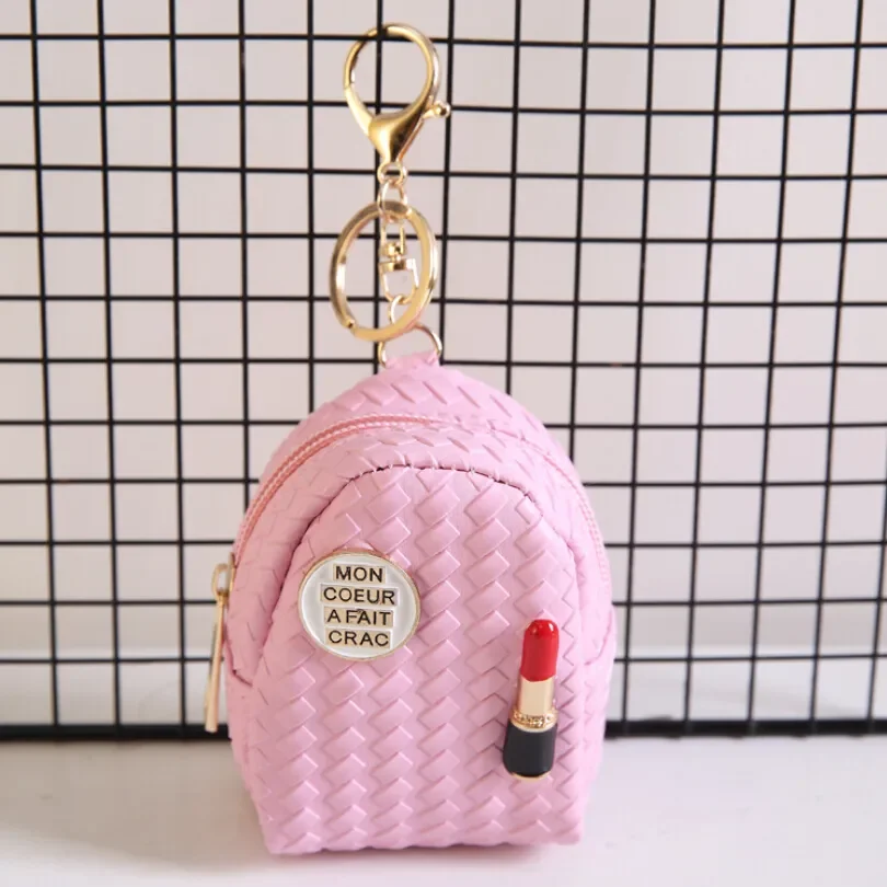 Mini Coin Bag Lipstick Printed Coin Purse Keys Card Holder Wallet Girl Money Bags Earphone Package Doll's Bag Key Chain
