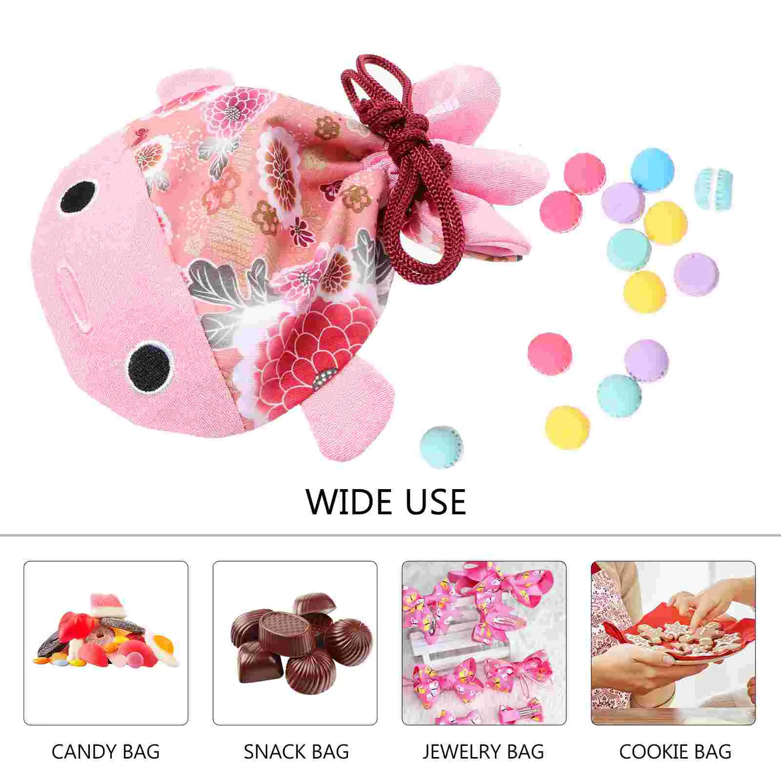 Коробка конфет парчовая сумка золотая рыбка кошелек на шнурке подарочные пакеты