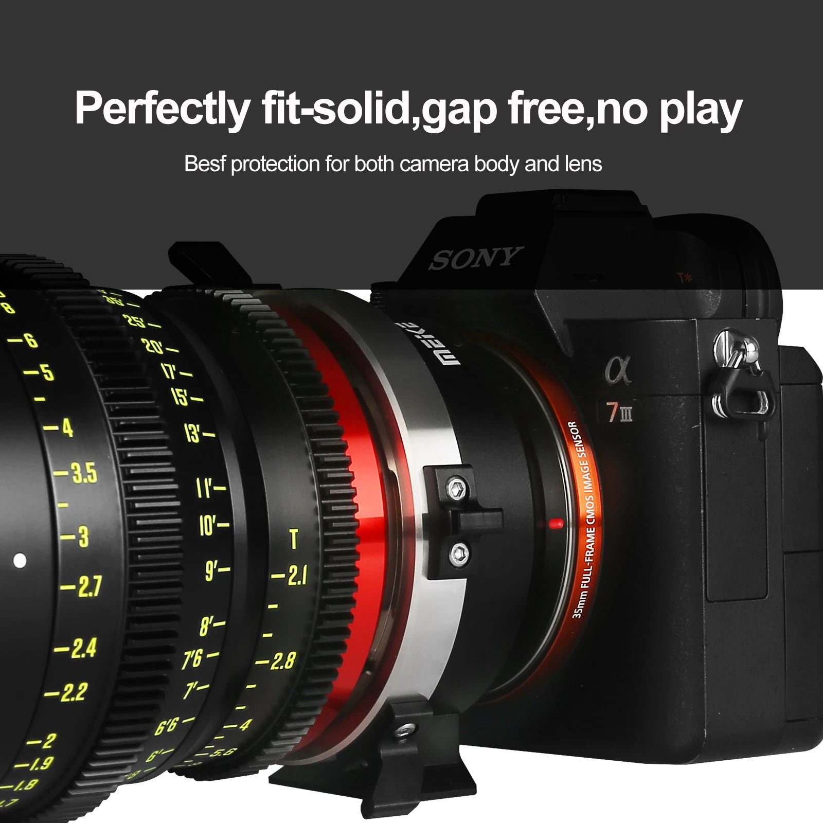 Переходное кольцо для объектива Meike PLTL/PLTRF/PLTE PL-E PL-RF PL-L с креплением Arri PL камеры Sony-E