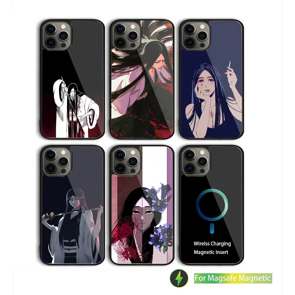 Магнитный Чехол Для Беспроводной Зарядки Аниме Unohana Retsu B-bleach-S iPhone