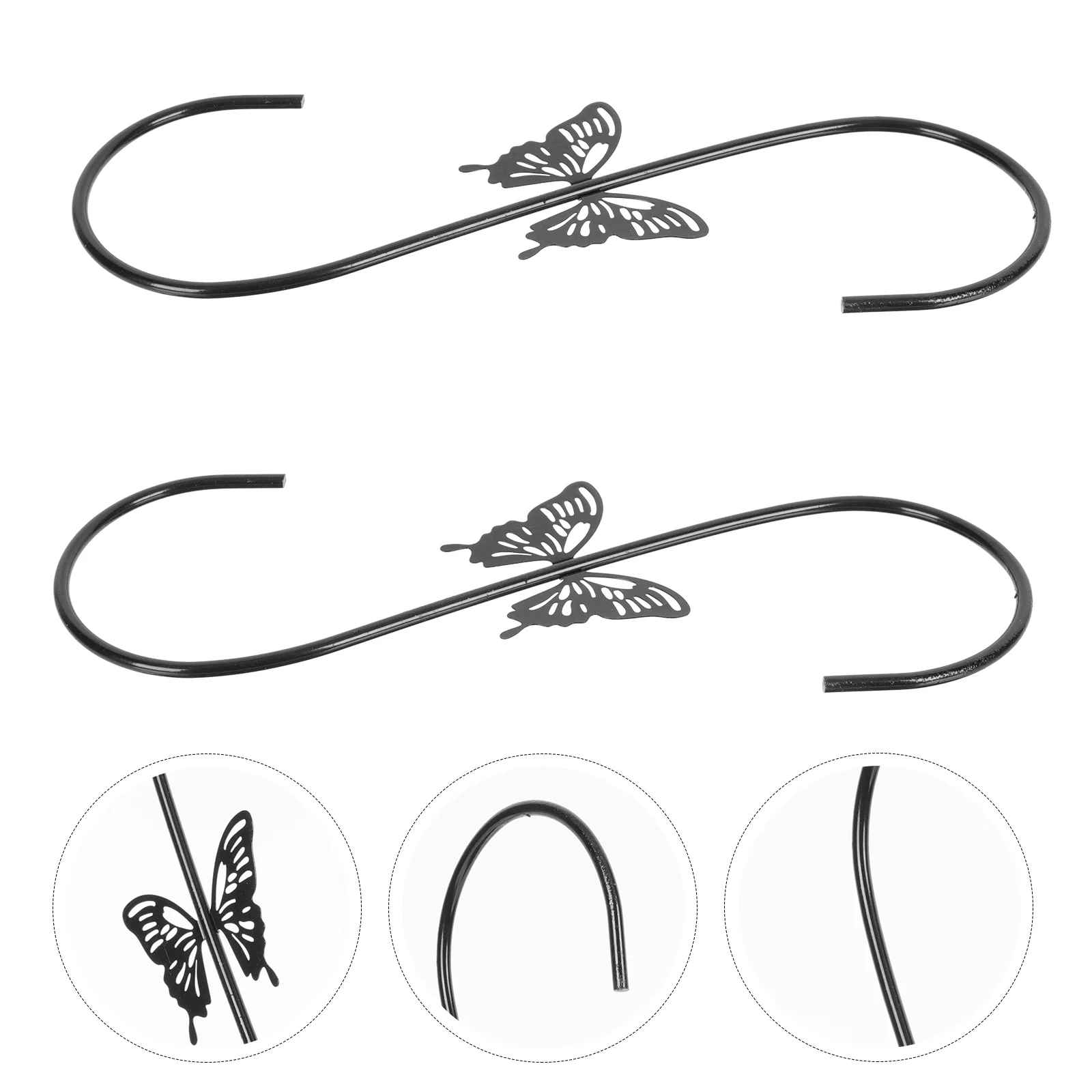 

Wall Hook Planter Hooks Hanger Bracket Pot Feeder Outdoor Hanging Iron Birder Chimes Wind Bird Mounted Garden Holder Balcony