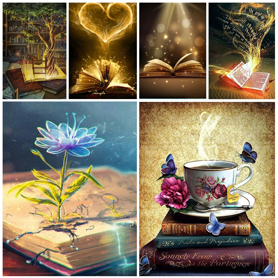 

Cross Stitch Kits DIY Landscape Ecological Cotton Thread 14CT unPrinted Embroidery Needlework Home Decoration Book 4