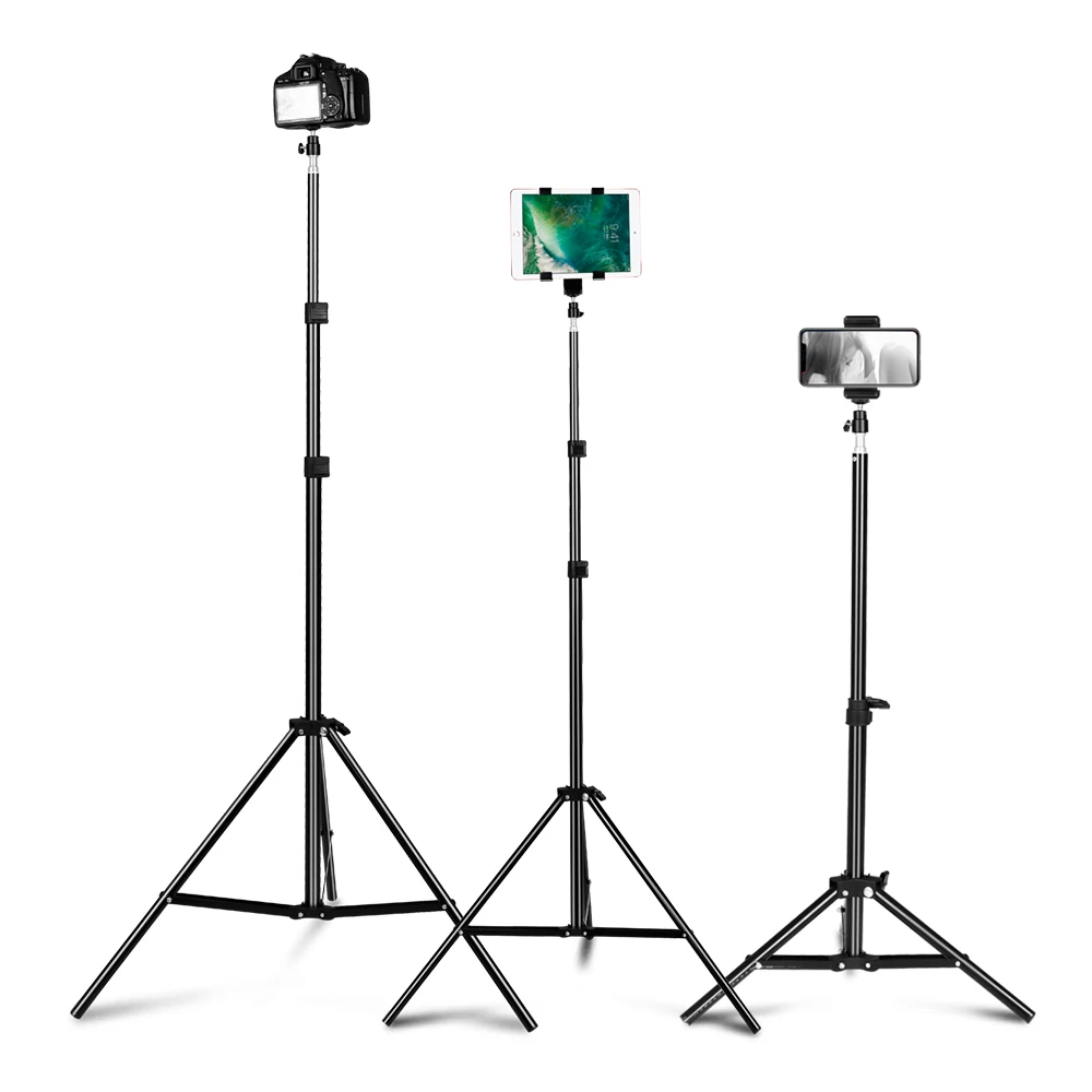 

SH Portable Tripod For Phone Camera Ring Light Flexible Selfie Tripod Stand With Bluetooth Remote Control Holder For Phone