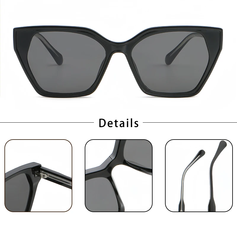 Солнечные очки HBK в стиле ретро для мужчин и женщин авиаторы большой оправе панк с