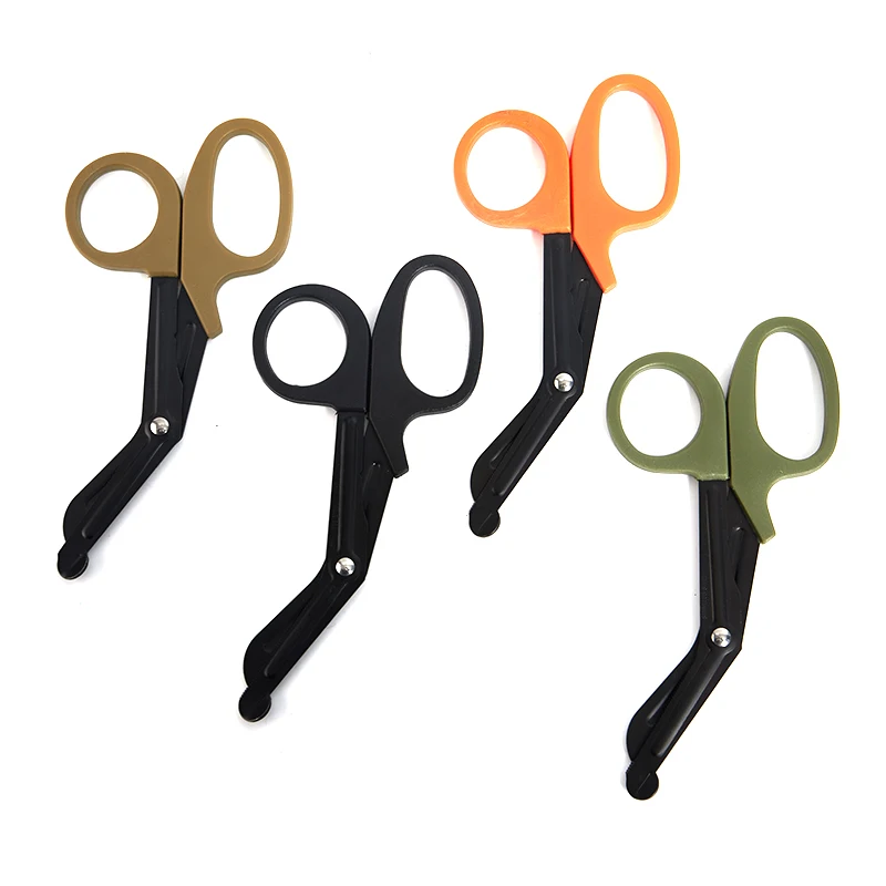 

1pc EDC Shears Paramedic Medical EMT Emergency Scissors Bandage Cutter Outdoor Tactical Gear Paracord Pocket Tool Camping Hiking