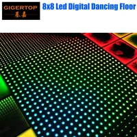 8 X 8 Stage DMX Led Digital Dancing Floor RGB 3IN1 Leds Black Led 3d Optical Illusions Led Mirror Dancing