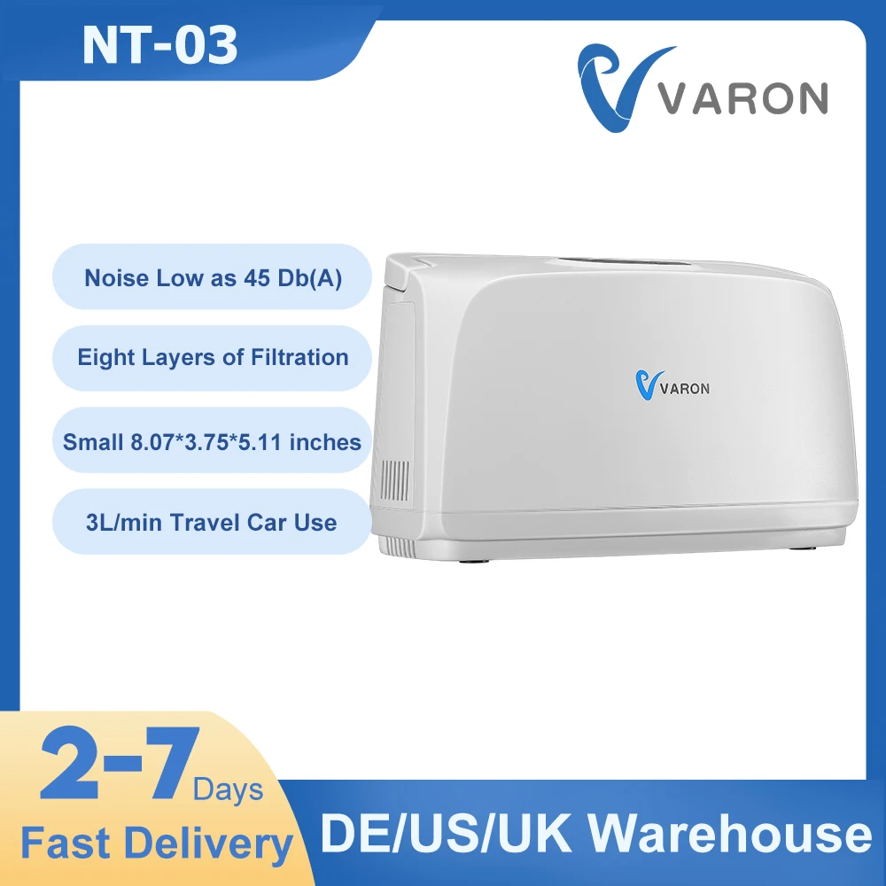 

VARON NT-03 Portable Oxygen Concentrator Household 3L/min Oxygen Concentrator Ventilator For Elderly And Pregnant Women