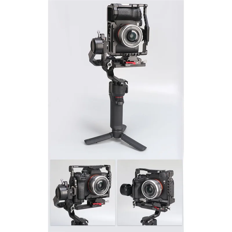 Фото T82C Лидер продаж-Jlwin для стабилизатора DJI RS3 Mini быстросъемное крепление расширенная перекладина RS3 Mini вертикальная съемка расширение запасное №3