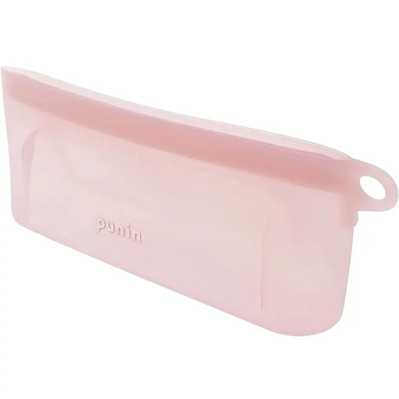 

Stylish Pink SUNSTAR Transparent Silicon Zip Pen Case Cosmetic Bag