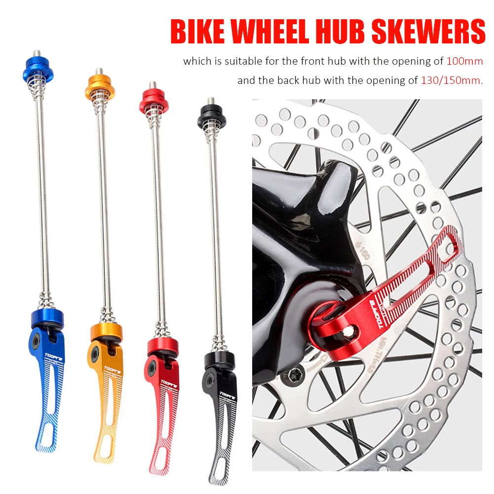

145/185mm Bicycle Accessories Wheel Hub Skewers Front Rear Quick Release Axis Skewers Bike Clip Lever For Mountain Road Bikes