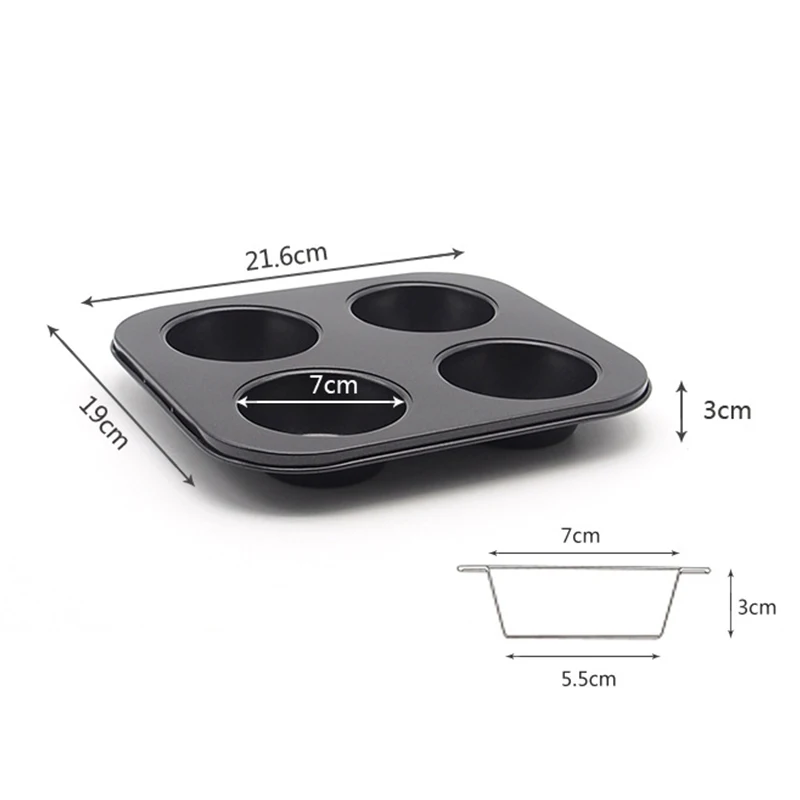 Экологичные формы для кексов из углеродистой стали Venlohome выпечки тортов и яиц