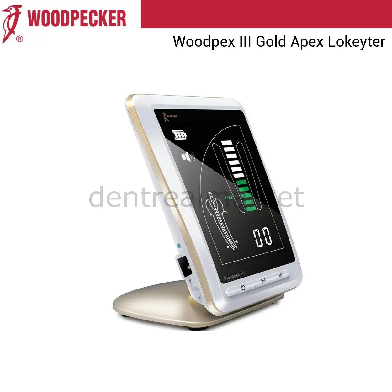 

Woodpecker Woodpex III Gold Dental Apex Locater - Woodpex 3 Apex Locater Golden standard