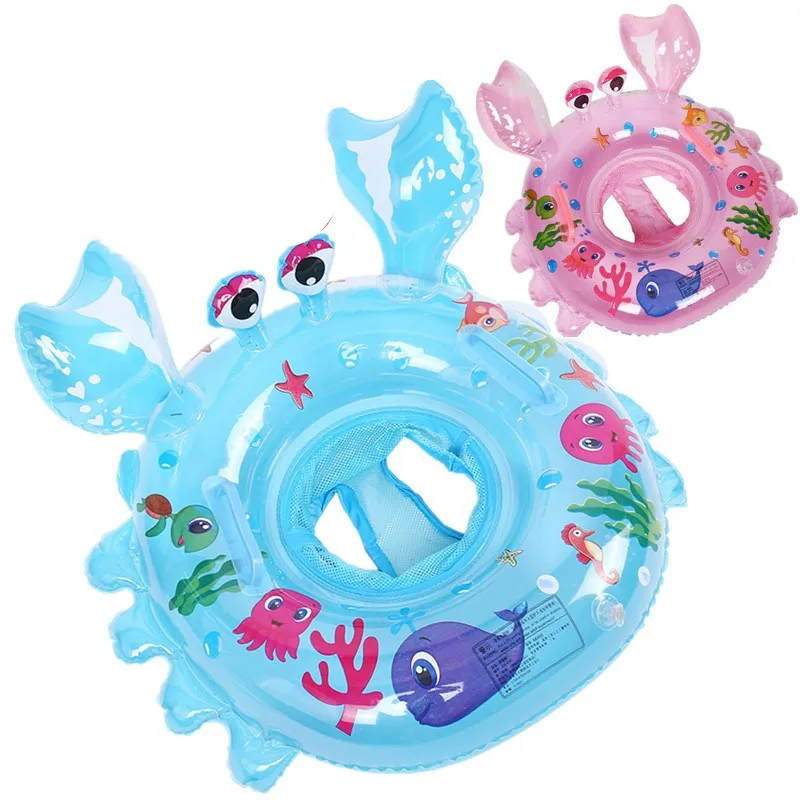 

Summer Children's Water Props New Crab Baby Swimming Accessories Baby Sitting Circle Boys Girls Inflatable Underarm Circle