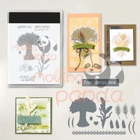 mp620 wheat plants clear stamps and cutting dies for diy dies scrapbooking paper cards embossing photo album craft cutting dies