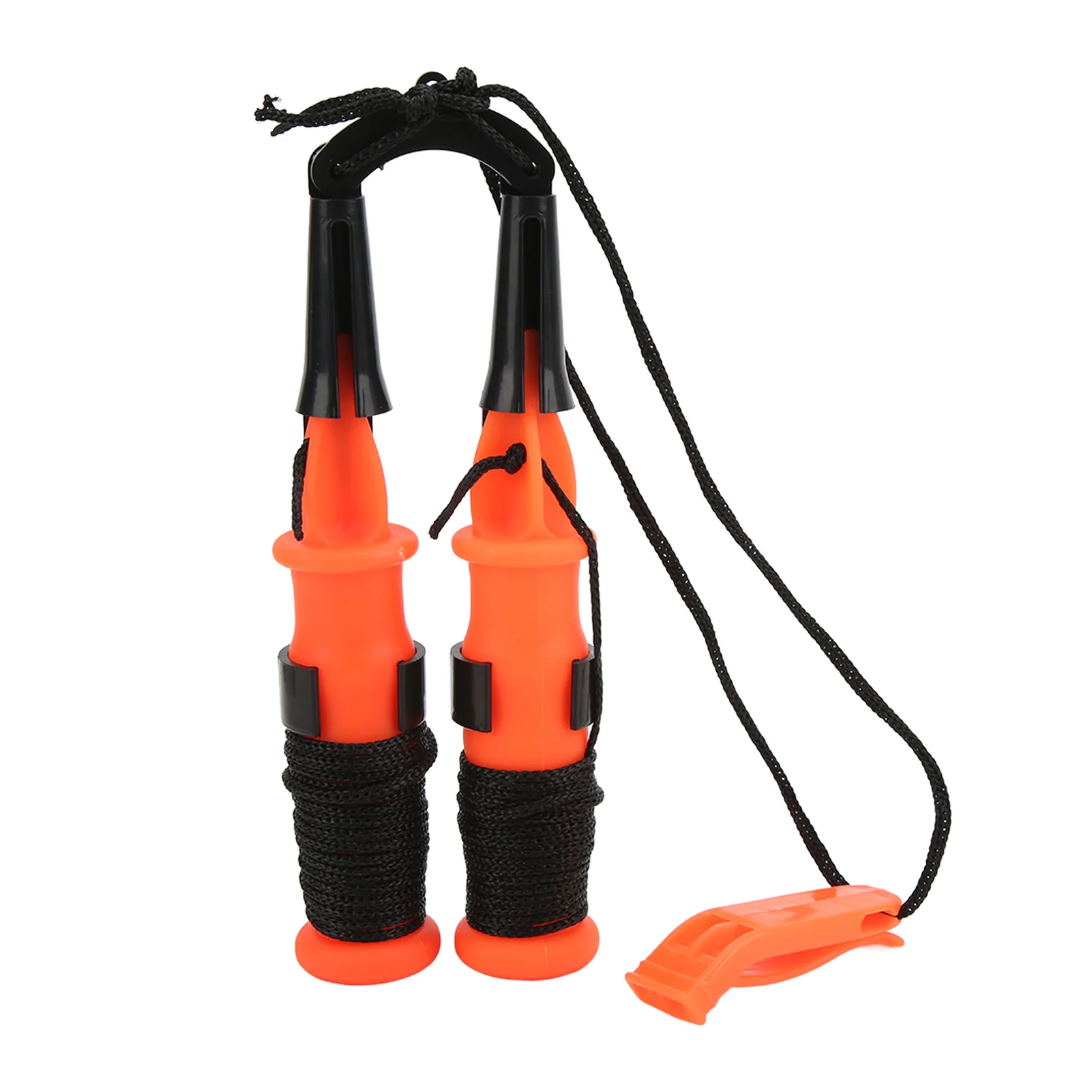 

Fishing Ice Picks Life Saving Ice Pick Lightweight Orange Handle with Emergency Whistle for Hiking and Fishing