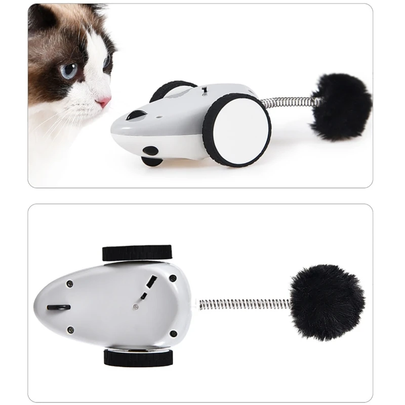 Аксессуары для кошек и мышей электрическая игрушка-мышь USB перезаряжаемая