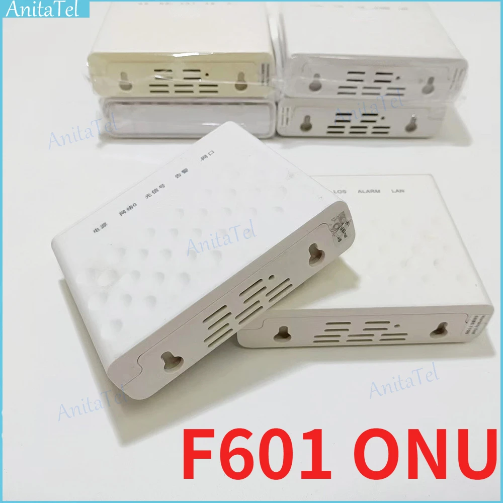 

10pcs/lot Second Hand F601 ONU GPON Terminal ONT Optical Terminal 1GE Port FTTH Fiber Optic Modem English Version 6.0 Used ONU