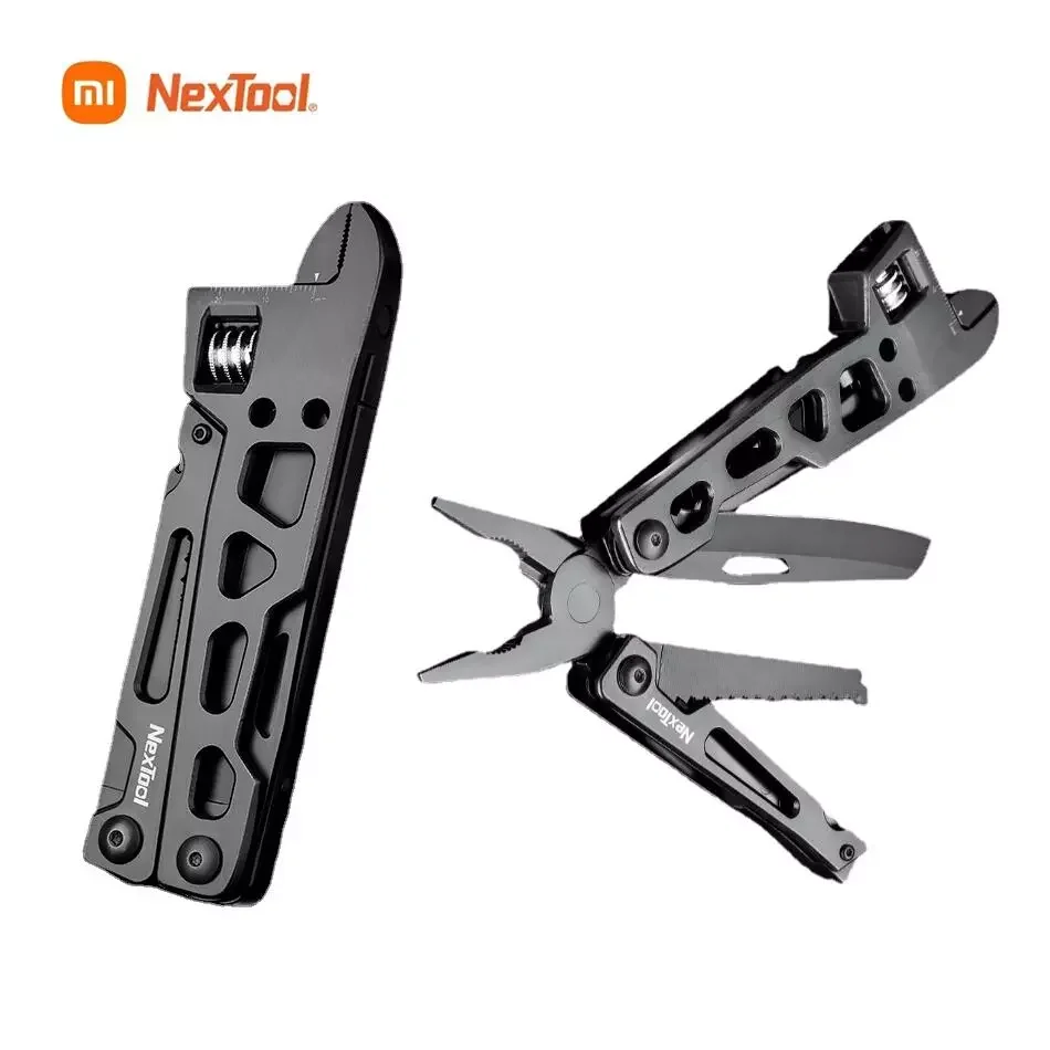 

NexTool 9 In 1 Multi-Function Wrench Knife Folding Tool Multi-Purpose Pliers Wood Saw Slotted Screwdriver Kitchen Cutter