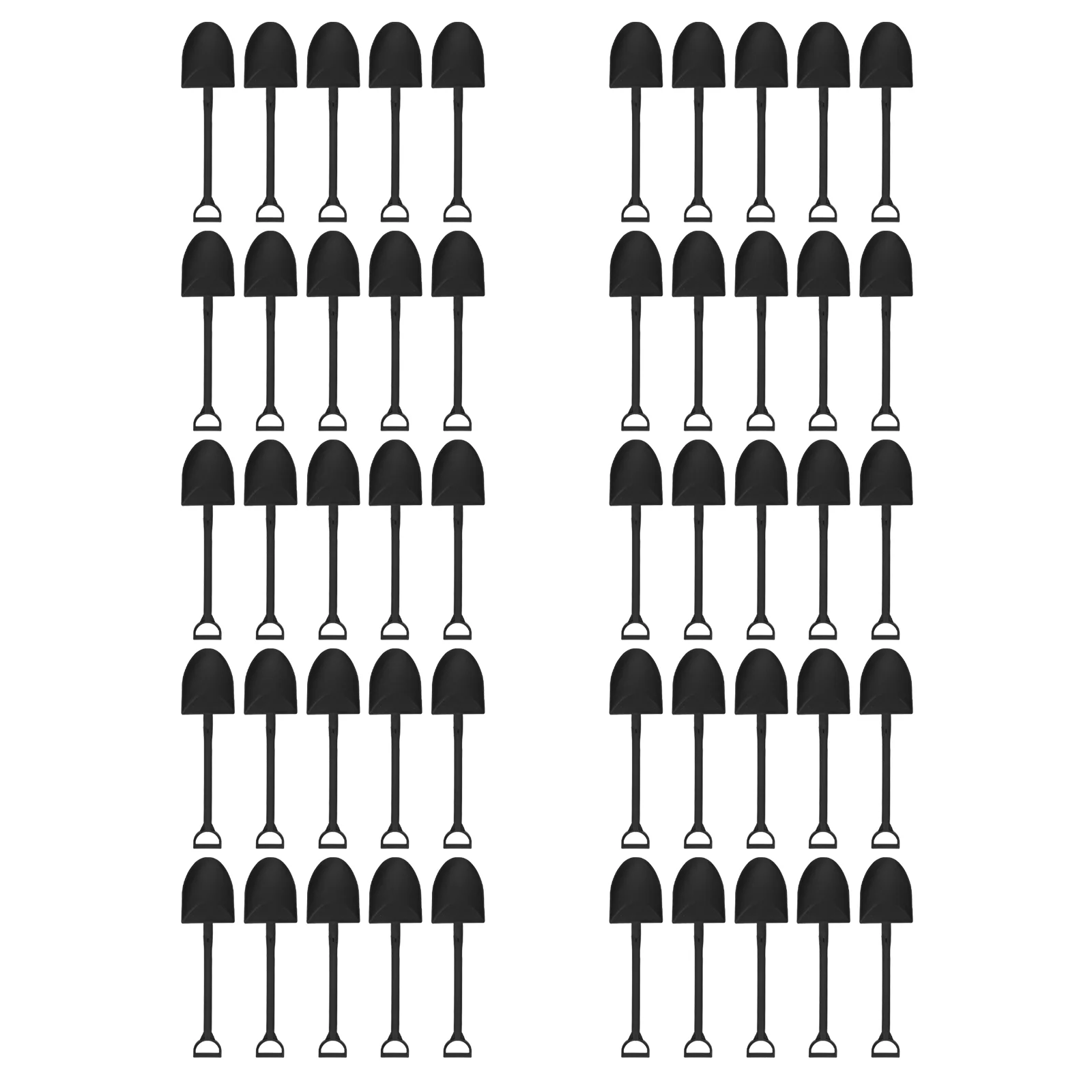 

50pcs Plastics Spoon Shovels, Small 4.72inch Dessert Shovels Spoon, Disposables Pudding Yogurt Spoons for, Pudding, Yogurt,