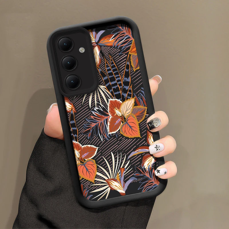 Flowers Silicone Case For Samsung Galaxy F04 F05 F12 F13 F15 F23 F41 F42 F54 Camera Lens Protection Shockproof Soft Phone Cover