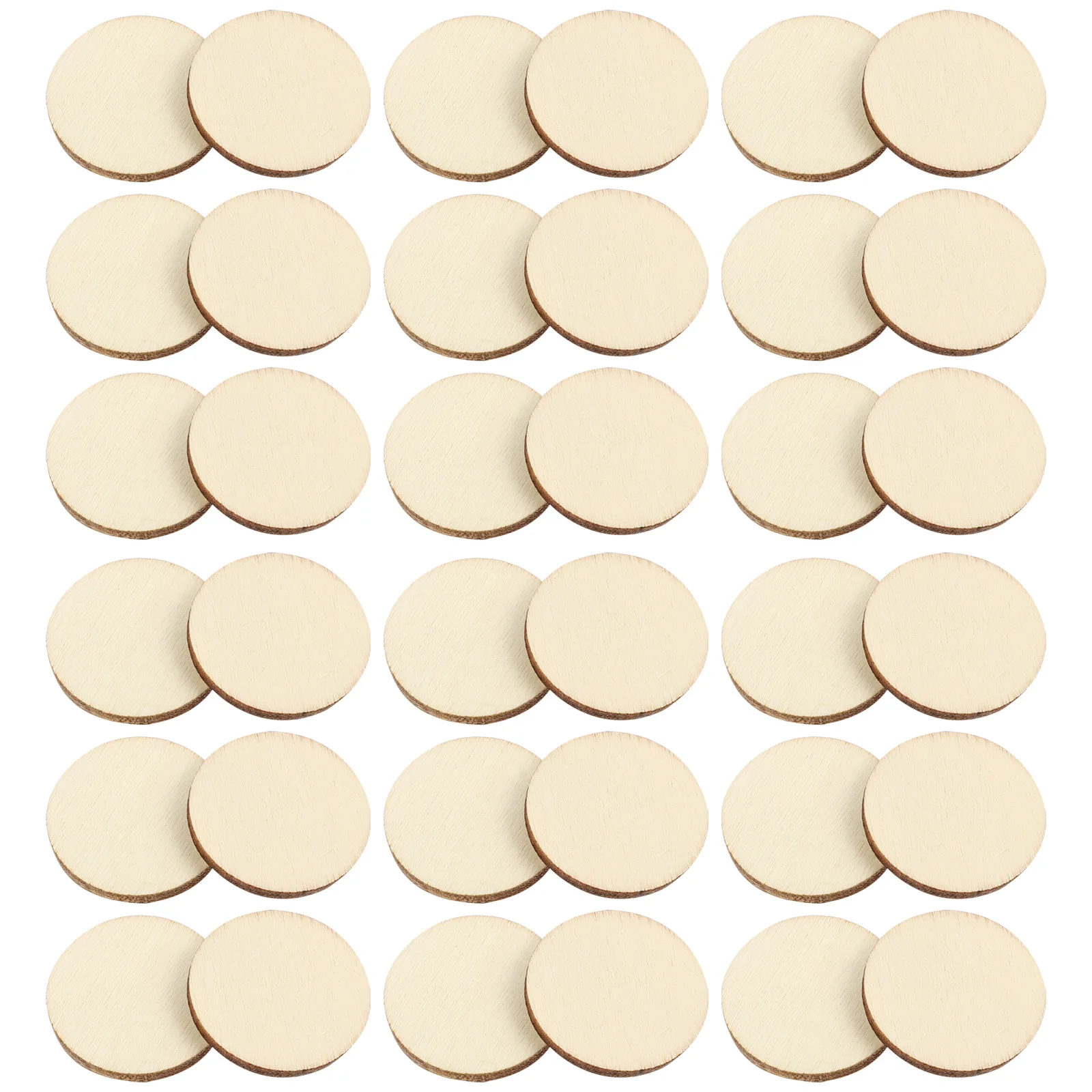 

Unfinished Wooden Cutouts DIY Handmade Chips Halloween Decorations Round Slices