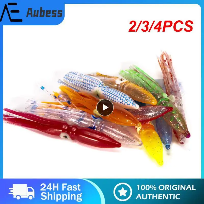 

2/3/4PCS Octopus Lure Octopus Lure Squid Skirts Soft Fishing Lure Artificial Bait Fishing Baits