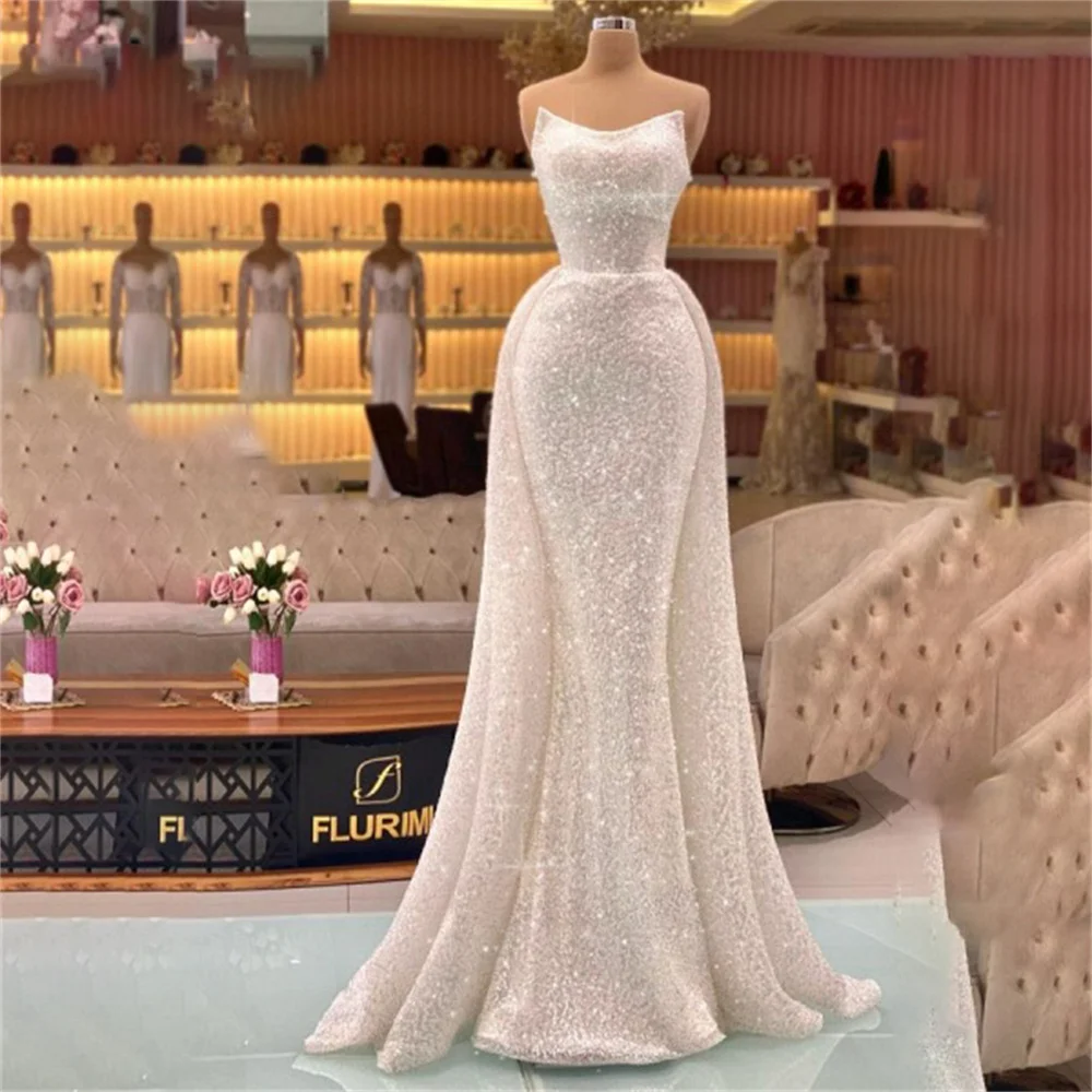 

Lily Gorgeous Elegant Sexy Wedding Party Dress Mermaid Celebrity Dresses Glitter Sequin Special Occasion Dresses robes du soir