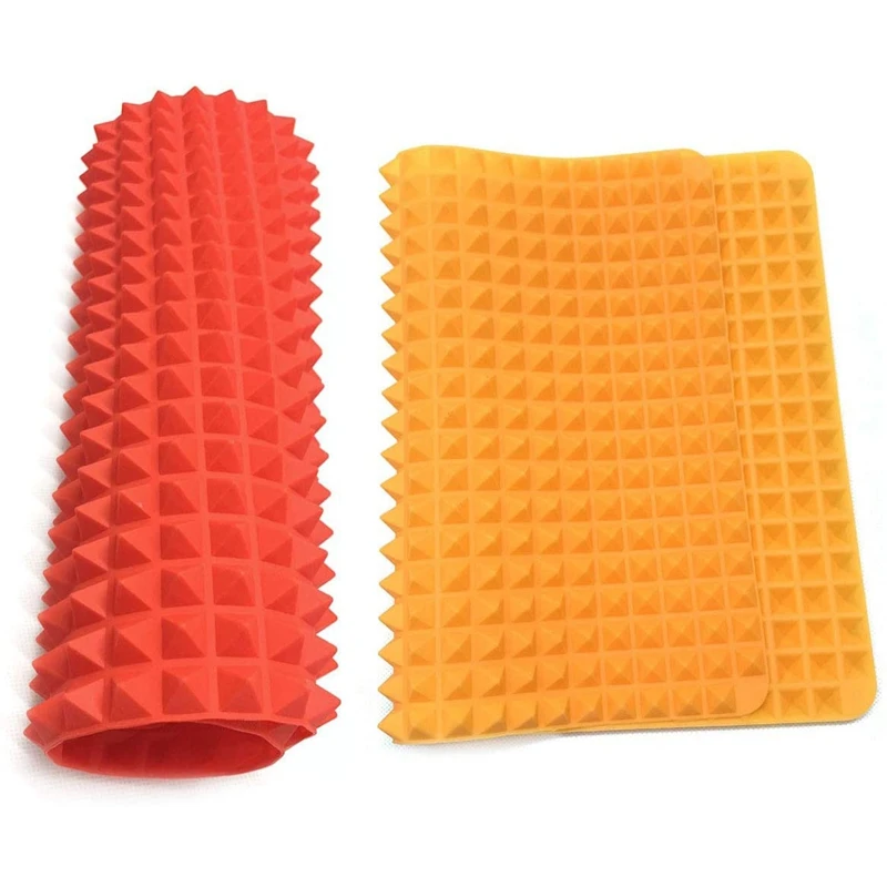 

Пирамидальные коврики для выпечки, пирамидный коврик для духовки, силиконовые коврики для готовки, антипригарная многоразовая посуда, сков...