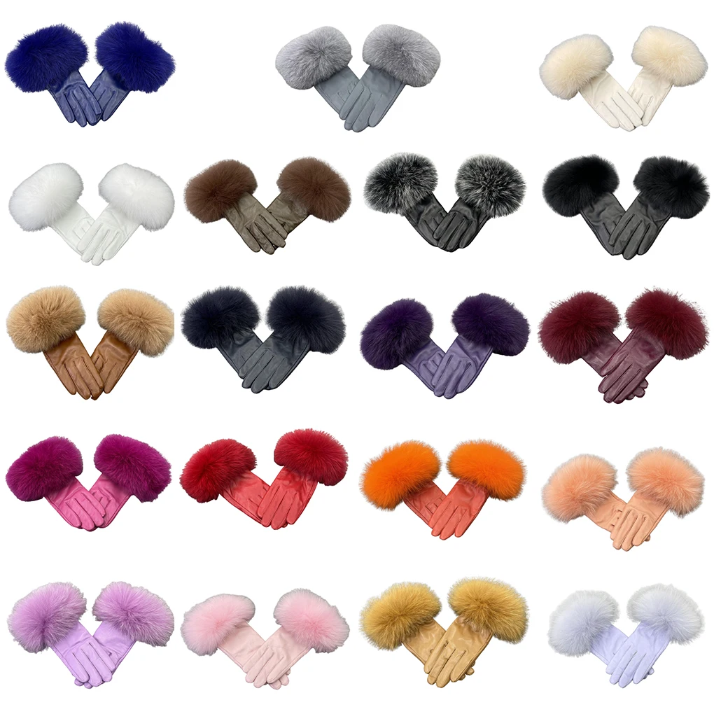 

1 Pair Warm-keeping Glove Portable Windproof Elastic Warming Gloves Feather Soft Fashion Accessory for Casual Daily