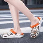 Сандалии унисекс, уличная пляжная обувь, Тапочки с отверстиями, обувь для воды для мужчин и женщин, Легкая летняя обувь для сада и воды