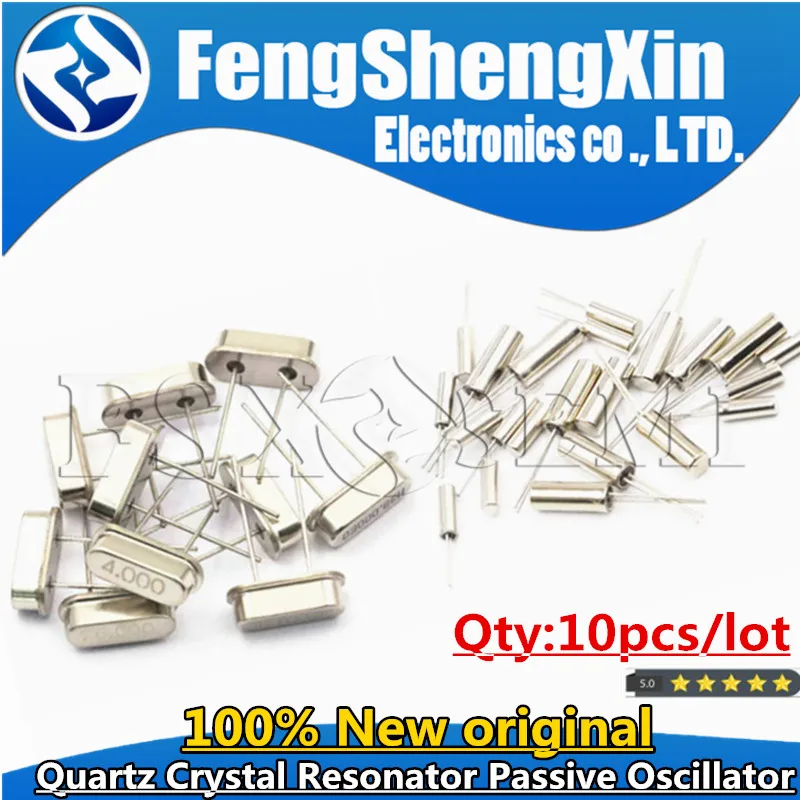 

10PCS 4Mhz 6Mhz 8Mhz 12Mhz 16Mhz 20Mhz 24Mhz 32.768K 32.768K Quartz Crystal Resonator Passive Oscillator HC49S 8.000MHZ 4.000