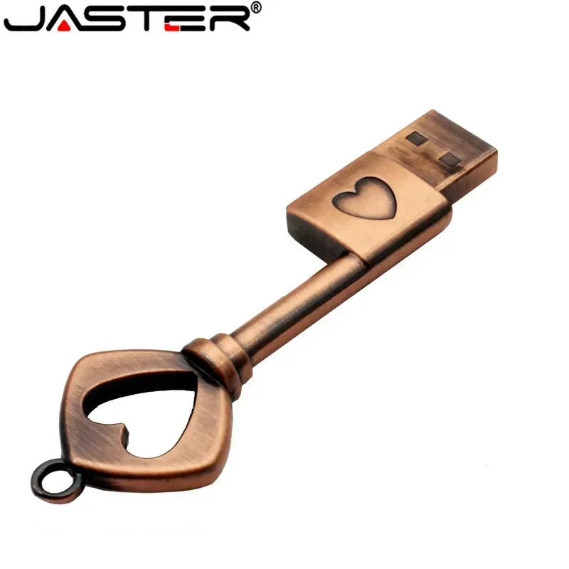 Фото Металлический usb флеш-накопитель JASTER в форме сердца, 4 ГБ, 8 ГБ, 16 ГБ, 32 ГБ, 64 ГБ №3