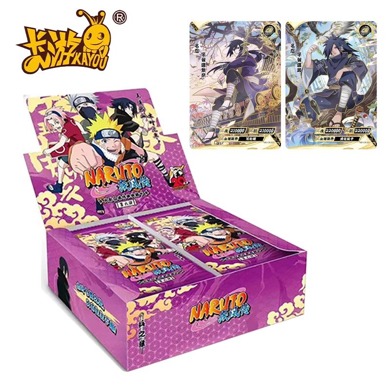 

Anime KAYOU Original Naruto Card Chapter of Soldiers Uchiha Spot Hatake Kakashi Tsunade Rare CR MR UR OR Games Collection Cards