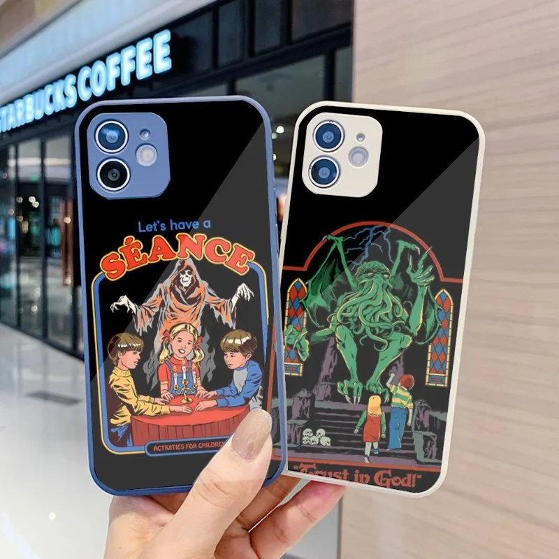 

Забавный чехол для телефона сатана для IPhone 14 13 12 11 Pro Max X XR XS 8 7 Plus, цветной чехол из жидкого стекла