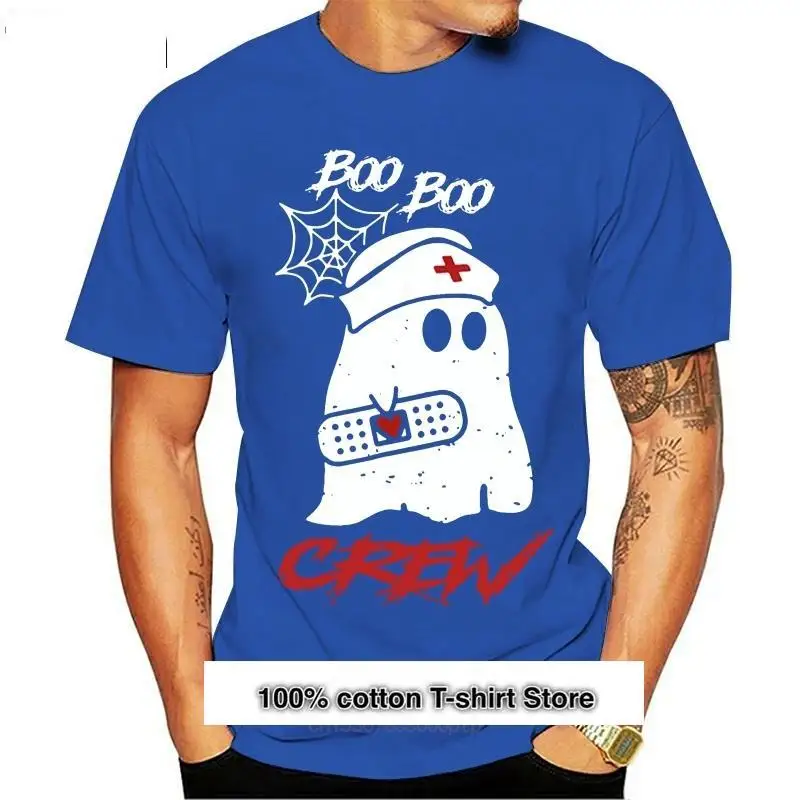 

Camiseta con estampado de M-3Xl para hombre, ropa para hombre, disfraz de Halloween, Boo, Nurse, Ghost, talla grande
