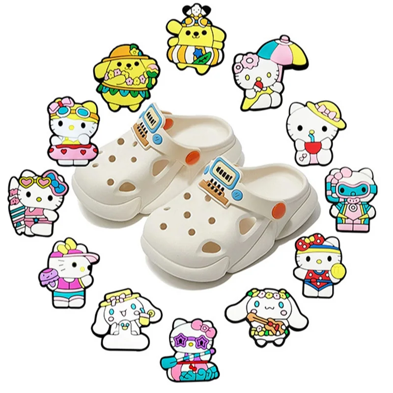 Miniso мультфильм аниме красный Hello Katie подвески для обуви DIY пряжка аксессуары ПВХ