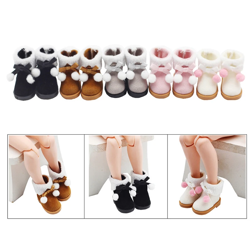 

1 пара 3,2*1,6 см 1/8 Bjd кукольная обувь, повседневные зимние аксессуары ручной работы для зимней фотокуклы