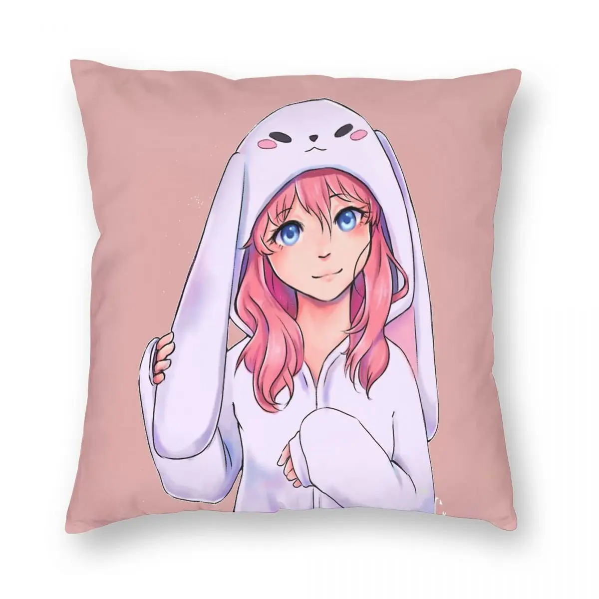 Квадратная наволочка Lizzie LDShadowLady из полиэстера и льна