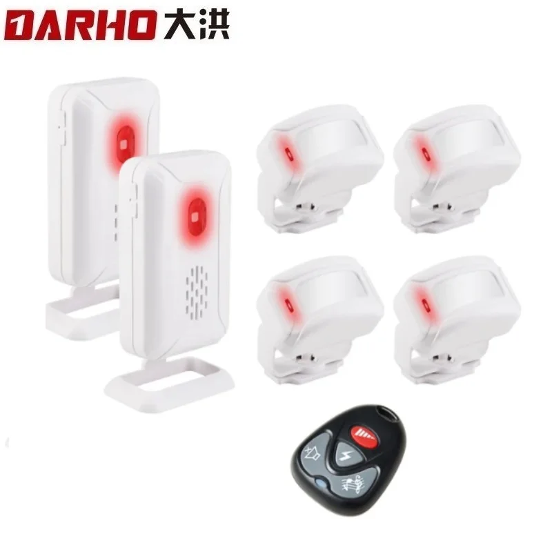 

Darho Wireless Door Bell Alarm Motion Detector Patrol Garage Infrared Welcome Doorbell Driveway Home Alert Security Alarm Tool